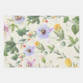 Modernes, frisches Lilac Floral Muster Geschenkpapier Set (Vorderseite 2)