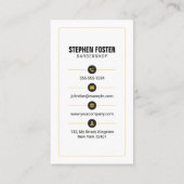 Modernes Friseur für Friseur-Friseur im Barbershop Visitenkarte (Rückseite)