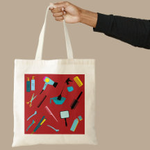 Modernes Friseursalon-Kit Tote Beutel
