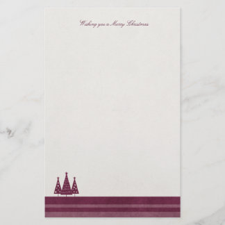 Modernes frohe Weihnacht-erdiges Ton-Briefpapier Briefpapier