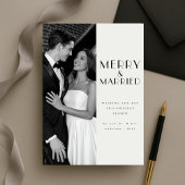 Modernes frohes und Verheiratetes Foto Weihnachten