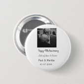 Modernes fröhliches 40-jähriges Jubiläum mit Namen Button (Vorne & Hinten)