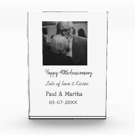 Modernes fröhliches 40-jähriges Jubiläum mit Namen Fotoblock