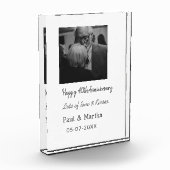 Modernes fröhliches 40-jähriges Jubiläum mit Namen Fotoblock (Links)