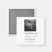 Modernes fröhliches 40-jähriges Jubiläum mit Namen Magnet (Vorderseite/Rückseite)