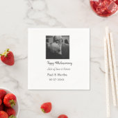 Modernes fröhliches 40-jähriges Jubiläum mit Namen Serviette (Beispiel)