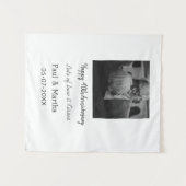 Modernes fröhliches 40-jähriges Jubiläum mit Namen Wandteppich (Vorderseite (Horizontal))