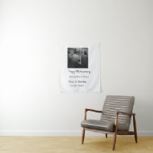 Modernes fröhliches 40-jähriges Jubiläum mit Namen Wandteppich (Beispiel)