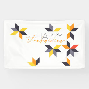 Modernes, fröhliches Design des Happy Thanksgivin Banner