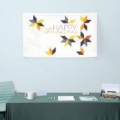 Modernes, fröhliches Design des Happy Thanksgiving Banner (Messeveranstaltung)