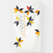 Modernes, fröhliches Design des Happy Thanksgiving Banner (Vertikal)