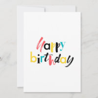 Modernes, fröhliches Design von "Happy Birthday"