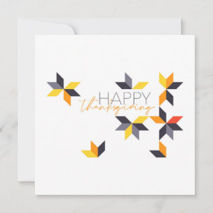 Modernes, fröhliches Design von Happy Thanksgiving Feiertagskarte