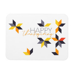 Modernes, fröhliches Design von Happy Thanksgiving Magnet