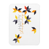Modernes, fröhliches Design von Happy Thanksgiving Magnet (Vertikal)