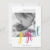 Modernes "fröhliches" Foto Weihnachten (Vorderseite)