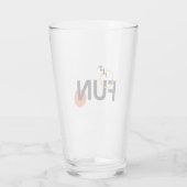 Modernes, fröhliches, lebendiges, cooles Design Sp Glas (Rückseite)
