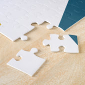 Modernes, fröhliches, lustiges, lebendiges geometr puzzle (Seite)