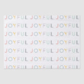 modernes fröhliches Pastell-Script-Urlaubspapier Seidenpapier (Vorderseite)