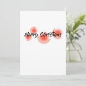 Modernes, fröhliches, spielerisches Design "Frohe  Feiertagskarte (Stehend Vorderseite)