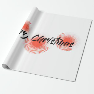 Modernes, fröhliches, spielerisches Design "Frohe Geschenkpapier