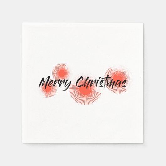 Modernes, fröhliches, spielerisches Design "Frohe Serviette (Vorderseite)