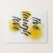 Modernes, fröhliches, trendiges Design Live Lagh L Puzzle (Horizontal)