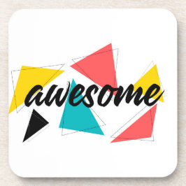 Modernes, fröhliches, trendiges urbanes Design von Getränkeuntersetzer