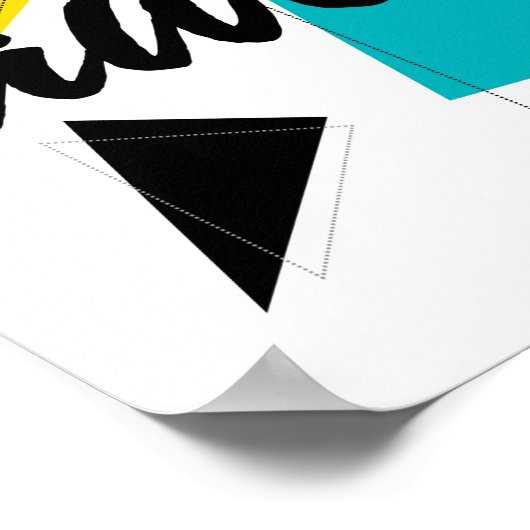 Modernes, fröhliches, trendiges urbanes Design von Poster (Ecke)