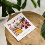 Modernes, fröhliches und helles Berufliches Foto Feiertagskarte<br><div class="desc">Genießen Sie die ultimative angesagte und trendige Atmosphäre in dieser Urlaubssaison mit einer modernen Merry & Bright Retro beruflichen Foto Weihnachtskarte. Diese Karte ist perfekt für jedes Unternehmen oder jede Marke, die mit ihren Urlaubsnachrichten etwas bewirken möchte! Die Vorderseite der Karte verleiht einem festlichen Ambiente mit leuchtender, farbenfroher Retro-Typografie und...</div>