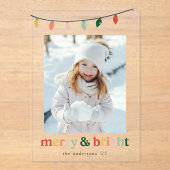 Modernes, fröhliches und helles Foto Acryleinladungen (Vorderseite)