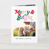 Modernes fröhliches und helles Foto Karte (Vorderseite)