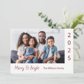 Modernes fröhliches und helles Foto Weihnachten (Stehend Vorderseite)