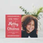 Modernes, fröhliches und Niedliches Weihnachten Ro (Stehend Vorderseite)