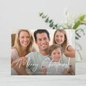 Modernes, fröhliches Weihnachten Handschrift maßge (Stehend Vorderseite)