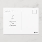 Modernes, fröhliches Weihnachts-Handwriting-Foto Postkarte (Rückseite)