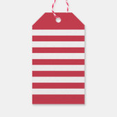 Modernes, fröhliches Weihnachts-Rotes Script-Foto Geschenkanhänger (Rückseite)