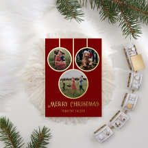 Modernes fröhliches Weihnachtsbauble-Foto