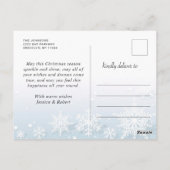 Modernes fröhliches Weihnachtsfest FOTO Gruß Postkarte (Rückseite)