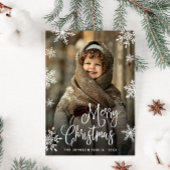 Modernes fröhliches Weihnachtsfest FOTO Gruß Postkarte