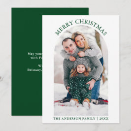 Modernes fröhliches Weihnachtsgebäck Foto Arch Gre Feiertagskarte