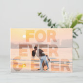 Modernes FRREVER-Hochzeitssemble-Foto Save the Dat Date (Stehend Vorderseite)