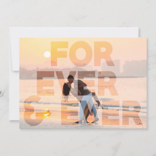 Modernes FRREVER-Hochzeitssemble-Foto Save the Dat Save The Date (Vorderseite)