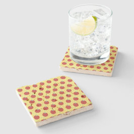 Modernes Fruchtapfmuster Sweet Steinuntersetzer