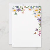 Modernes Frühlings-Wildblumen Blumenosterfest Einladung (Rückseite)