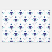 Modernes Frühlingsflorentpapier Geschenkpapier Set (Vorderseite)