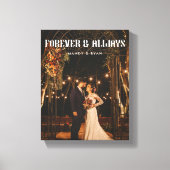 Modernes Full Foto Custom Wedple Leinwanddruck (Vorderseite)