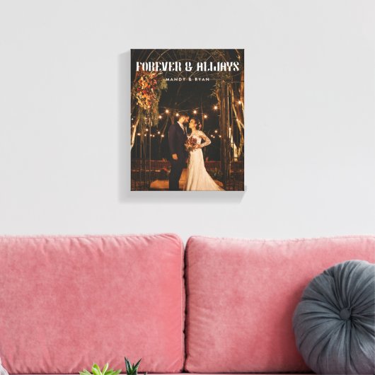 Modernes Full Foto Custom Wedple Leinwanddruck (Insitu (Wohnzimmer))