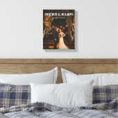 Modernes Full Foto Custom Wedple Leinwanddruck (Insitu (Schlafzimmer))