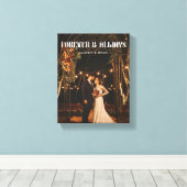 Modernes Full Foto Custom Wedple Leinwanddruck (Insitu (Holzboden))